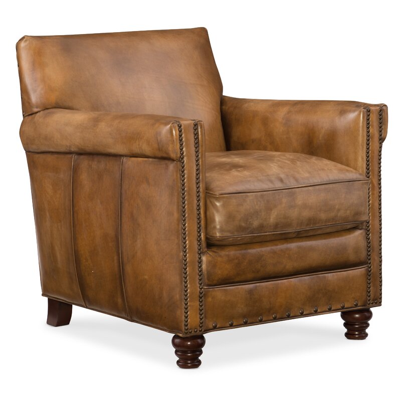 Hooker Furniture 29.5" W Top Grain Leather Club Chair & Reviews | Wayfair